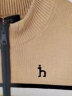 哈吉斯（HAZZYS）品牌童装男童开衫线衣春新款中大童小立领英伦风撞条开衫线衣 钻石黑 110 晒单实拍图