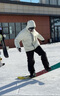 AWKA单板滑雪服女男款防水防风防寒专业加厚保暖美式外套上衣冬季 奶白 WT132 XL 实拍图