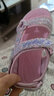 Skechers斯凯奇女童包头凉鞋夏季童鞋儿童公主鞋婴儿魔术贴闪灯鞋302965L 实拍图