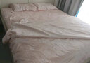 富安娜床上四件套 60S莱赛尔天丝凉感套件双人加大夏季床单被套枕套230*229cm蓝 实拍图