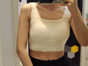 相伊恋人羊羔绒保暖背心25年新款女士带胸垫加绒加厚秋冬季内衣可外穿睡衣 吊带背心-奶白色【短款】 M 码【适合80-105斤】 实拍图