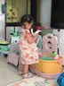 优奇女童连衣裙夏季婴儿衣服公主裙小女孩抓周岁女宝宝礼服夏季中国风 国色天香裙 90 实拍图