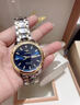 原装正品瑞士劳力土男士手表全自动机械表夜光时尚男表进口金表 间金蓝面 41mm 实拍图