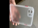 云粼 适用苹果12手机壳磨砂透明镜头全包iPhone12Pro手机壳防摔12ProMax保护壳硅胶边 苹果11【透明白+全屏钢化膜】 实拍图