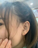 牧笛（MUDI）黄金雪花耳线女足金耳钉流苏短款耳饰情人礼物送女友生日纪念 足金雪花耳线 约0.55g 实拍图