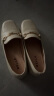 百丽通勤乐福鞋女羊皮革压纹OL单鞋BZ520CA3 米白 36 晒单实拍图