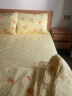 梦洁家纺甜甜蜜柚100%纯棉印花被套床单床上四件套1.5米床（200×230） 实拍图