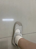 Jeep日系丑萌大头鞋女玛丽珍鞋2023夏新款圆头休闲一字扣运动厚底女鞋 白灰色 38 实拍图
