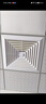 集成吊顶300x300换气扇600x600石膏矿棉板排风强力静音吸顶排气扇 60*60吊顶通用塑料面板180w 实拍图