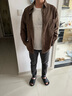 增致牛仔（zengzhi）2025秋季新款工装牛仔外套男潮流休闲宽松夹克男长袖衬衫上衣服 实拍图