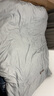 南极人（Nanjiren） 床上四件套+被子被芯+枕芯磨毛床单被套单双人宿舍被罩家用套件  梦-时尚灰 1.8米床四件套+被6斤+枕芯2 实拍图