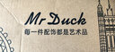 Mr DUCK匠人手工编织帽 白色巴拿马草帽男女礼帽 大帽檐大头围防晒遮阳帽 MS186108-米白色 （经典款小边） M（适合56-58cm头围） 实拍图