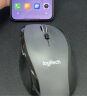 罗技（Logitech）M705无线鼠标 激光办公鼠标Mac 右手人体工学鼠标电池款双滚轮模式 笔记本台式鼠标中大手适用优联 M705黑灰色 实拍图