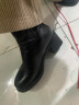 Walker Shop奥卡索瘦瘦靴秋冬英伦时尚高跟时装短靴潮显高M135362 黑色 37  晒单实拍图
