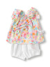 巴拉巴拉女童夏装2024婴儿短袖套装宝宝两件套甜美可爱时髦萌208224119008 晒单实拍图