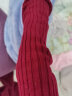 无印良品MUJI 女式 宽罗纹 高领毛衣 W9AA872 长袖针织衫 紫红色 S 晒单实拍图