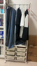 SOFS衣帽架卧室衣架落地多功能移动挂衣服架房间衣物置物架简易挂衣架 简约A款（2x3抽屉） 实拍图