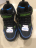 Skechers斯凯奇男童雪地靴户外棉靴儿童运动鞋冬大童棉鞋406415L 黑色/蓝色/柠檬色/BBLM 33 实拍图