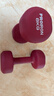 PROIRON普力艾 浸塑哑铃男士家用健身纯铁哑铃套装亚铃酒红色 8kg*2 实拍图