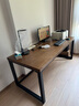 铁元帅实木电脑桌70cm宽台式现代卧室简约书桌家用书房办公原木写字长桌 【标准版高级水性漆】180*80*75*5cm 实拍图