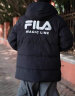 FILA 斐乐官方男装羽绒服情侣款冬宽松休闲简约保暖上衣男女 正黑色-BK 165/88A/S 实拍图