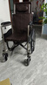 鱼跃(yuwell)手动轮椅车H059B老人半躺护理型带坐便椅餐板钢管可折叠 实拍图