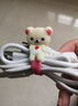 卡通耳机线绕线器可爱kitty猫数据线收纳扣充电线整理缠绕集线器 带帽KT1个装 实拍图