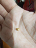 天鑫洋黄金/足金999.9 小金桃心 爱心 投资金 约1克（带瓶子） 实拍图