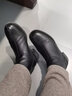 金利来（Goldlion）女鞋瘦瘦靴女秋冬显瘦通勤短靴粗跟时装靴 G608340041黑色38 实拍图