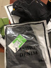 唐号牛仔短裤男弹力修身直筒五分裤潮流短裤百搭夏季薄款男士休闲裤 单件黑色 34 实拍图