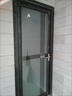 斯罗克定制厕所门卫生间门厨房玻璃门钛镁合金钢化玻璃门浴室门洗手间平开门双层厨卫玻璃门 黑色（款式多样，详询客服） 1.2型材-单包 实拍图