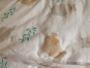 全棉时代婴儿秋冬加厚款抱被宝宝纯棉包被襁褓被子新生儿包被90x90cm 冬加厚-熊熊下午茶 5-10℃ 实拍图