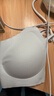 ubras无尺码云感托无痕透气细肩带内衣女吊带文胸罩粉底液 纯净蓝色 均码 -常规版A-C杯（90-130斤） 实拍图