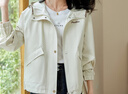 初申春秋短外套女连帽设计感双袋盖宽松休闲百搭工装外套S143U2014 实拍图