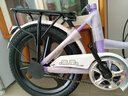 凤凰（Phoenix）儿童自行车凤凰儿童自行车10岁以上女童自行车6-10岁小学生自行车 顶配紫丨一体轮+后座+减震+礼包 18寸【适合120-150cm】 实拍图