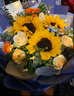 浪漫季节开学季鲜花同城配送向日葵混搭香槟玫瑰花束表白生日礼物送老公 5朵向日葵+11朵香槟花束 今日送达-可预约送花时间 实拍图