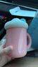 乐扣乐扣（LOCK&LOCK）陶瓷杯带盖马克杯女可爱咖啡杯早餐办公室水杯 粉色【420ml】带吸管 实拍图