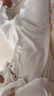 Aengbay昂贝[冰莫®]睡衣婴儿秋衣秋裤套装新生家居服分体宝宝衣服薄款 白色 73 实拍图