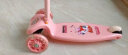 舒童乐（Strolex）滑板车儿童闪光升降三轮男女宝宝滑滑车滑翔车2-6-8岁106粉色 实拍图