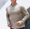 迪卡侬（DECATHLON）凉感t恤内搭半拉链速干修身长袖男训练服运动速干衣健身跑步上衣 卡其色（保暖速干） 2XL 实拍图