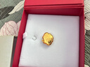 菜百首饰 黄金吊坠 足金岁岁平安福字宝宝金锁不含链 计价 约4.40克 实拍图