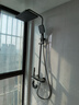 浪鲸恒温淋浴花洒套装钢琴花洒全套增压自洁沐浴器精铜浴室淋雨器 基础款【枪灰恒温】增压雨淋 实拍图