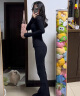 lululemon丨Groove Nulu™ 女士超高腰喇叭裤 LW5FIXA 黑色 XS 晒单实拍图