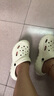 纽凯乐轮胎洞洞鞋女2025新款潮夏季厚底增高防滑时装上班沙滩包头拖凉鞋 卡其 38-39 实拍图