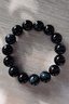 石玥珠宝精品14mm蓝虎眼石手串虎睛石转运珠手链男女士款礼物 实拍图
