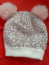 戴维贝拉（DAVE＆BELLA）新款加绒保暖女童帽子女宝宝秋冬可爱套头帽小童洋气冬帽 粉色豹纹 52( 建议帽围约50-54cm) 实拍图