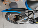 百士盾儿童自行车山地单车6-16岁以上学生减震双碟刹越野中小男女孩赛车 旗舰版7速【辐条轮】黑蓝色 18寸丨适身高115-135丨 实拍图