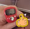 spriggan电子计数器便携戒指记数器显数手指计数器念数点数统计查数按压款 红色 实拍图