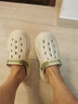 森馬洞洞鞋男士秋季外穿运动耐磨包头拖鞋防滑厚底踩屎感沙滩凉鞋 薄荷曼巴 42-43 实拍图