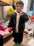 G.duck小黄鸭男童外套春秋2026新款儿童皮衣夹克卫衣两件套宝宝帅气衣服 棕色 90 建议1~2岁【 80-90cm】cm 实拍图
